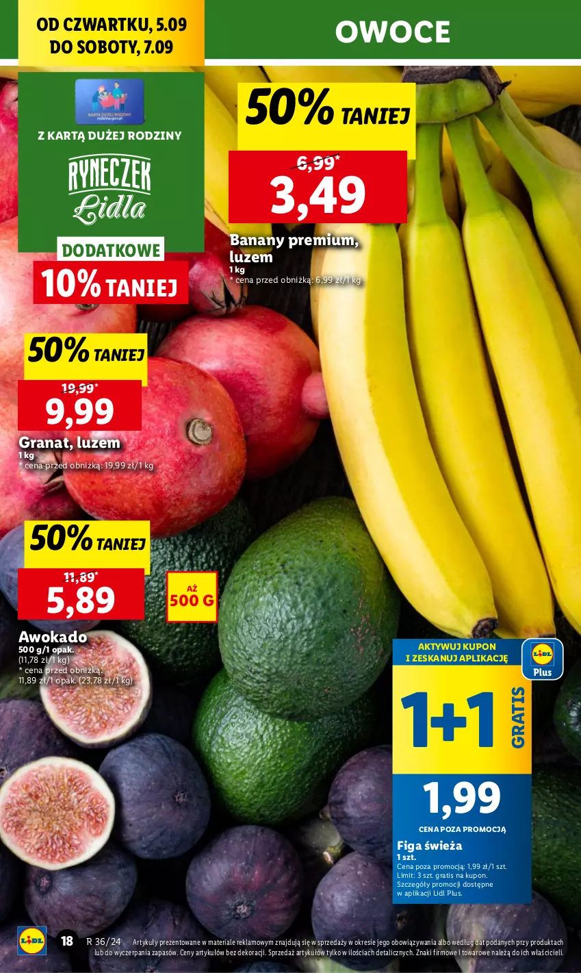 Gazetka promocyjna Lidl - GAZETKA - ważna 05.09 do 07.09.2024 - strona 24 - produkty: Banany, Chleb, Gra, Granat, Owoce, Ser