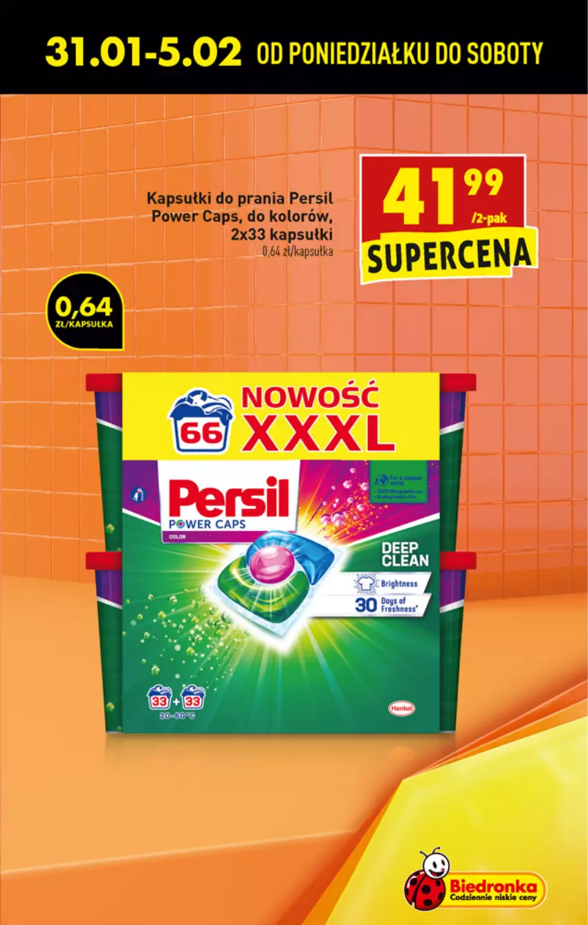 Gazetka promocyjna Biedronka - W tym tygodniu - ważna 31.01 do 05.02.2022 - strona 9 - produkty: Kapsułki do prania, Persil