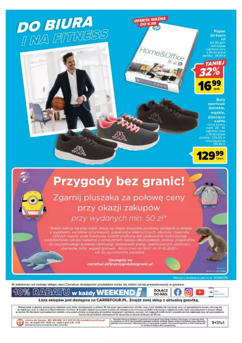 Gazetka promocyjna Carrefour - ważna 01.08 do 12.08.2023 - strona 10 - produkty: Gra, Papier, Pluszak, Telefon