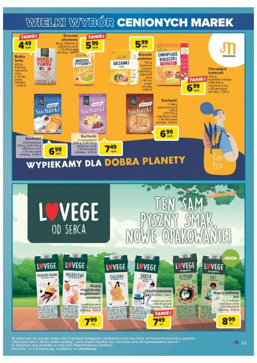 Gazetka promocyjna Carrefour - ważna 01.08 do 12.08.2023 - strona 16 - produkty: Groszek, Napój, Taca