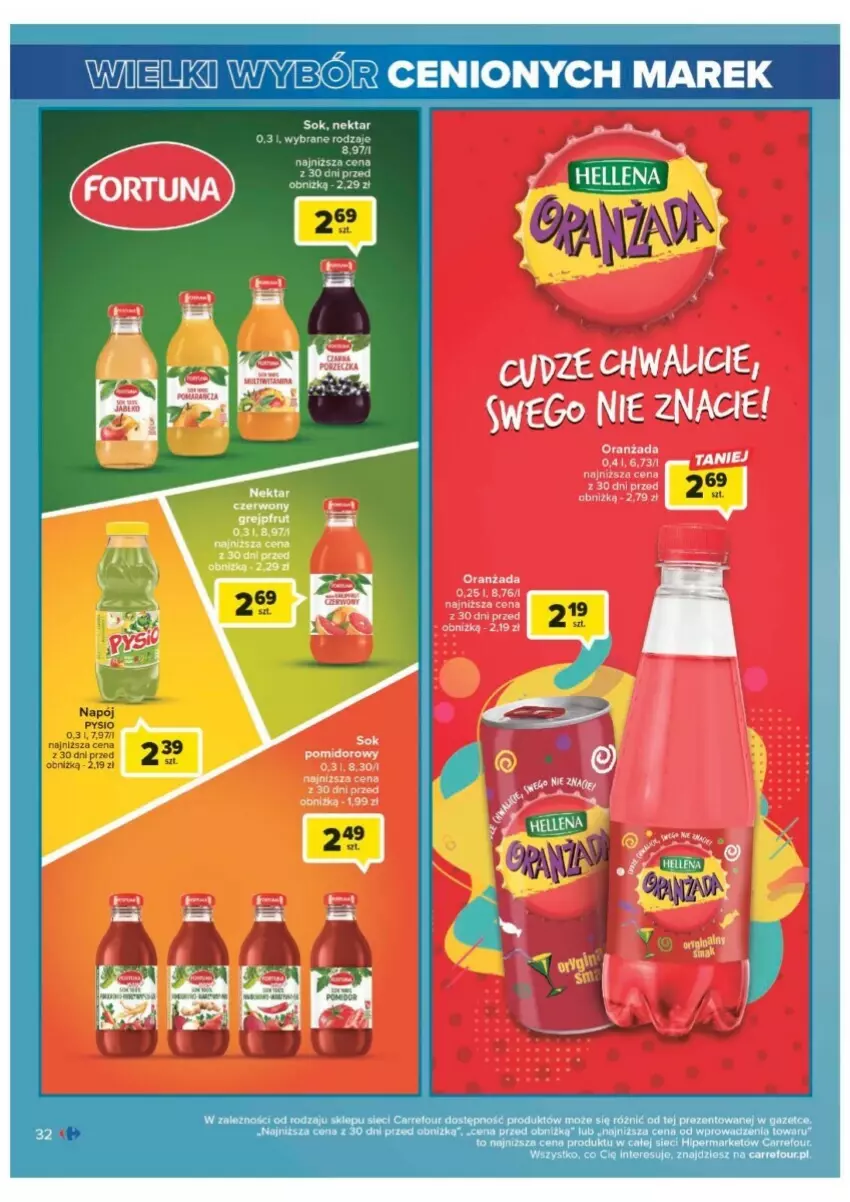 Gazetka promocyjna Carrefour - ważna 01.08 do 12.08.2023 - strona 26 - produkty: Nektar, Oranżada, Sok, Sok pomidorowy