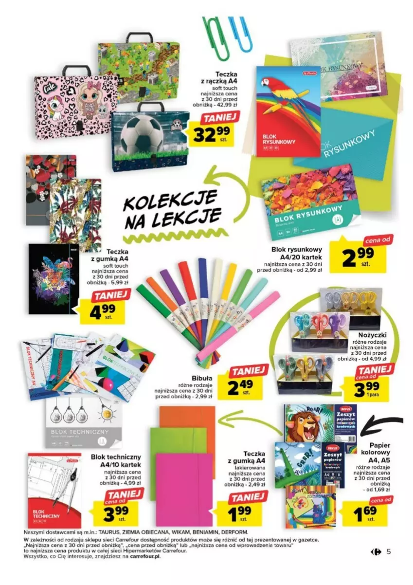 Gazetka promocyjna Carrefour - ważna 01.08 do 12.08.2023 - strona 45 - produkty: Lakier, Noż, Nożyczki, Papier