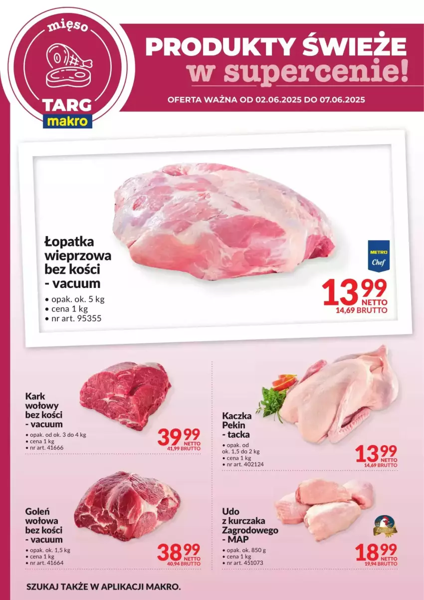 Gazetka promocyjna Makro - ważna 02.06 do 07.06.2025 - strona 3 - produkty: Kaczka, Kark wołowy