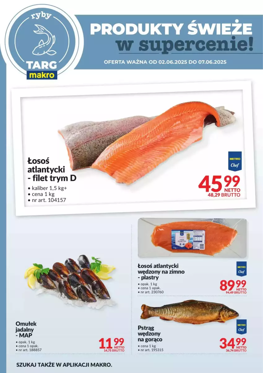 Gazetka promocyjna Makro - ważna 02.06 do 07.06.2025 - strona 5 - produkty: Pstrąg, Pstrąg wędzony