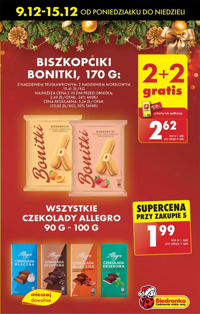 Gazetka promocyjna Biedronka - Od Poniedziałku - ważna 09.12 do 14.12.2024 - strona 15 - produkty: Allegro, Bonitki