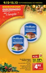 Gazetka promocyjna Biedronka - Od Poniedziałku - Gazetka - ważna od 14.12 do 14.12.2024 - strona 4 - produkty: Ser, Mascarpone, Serek