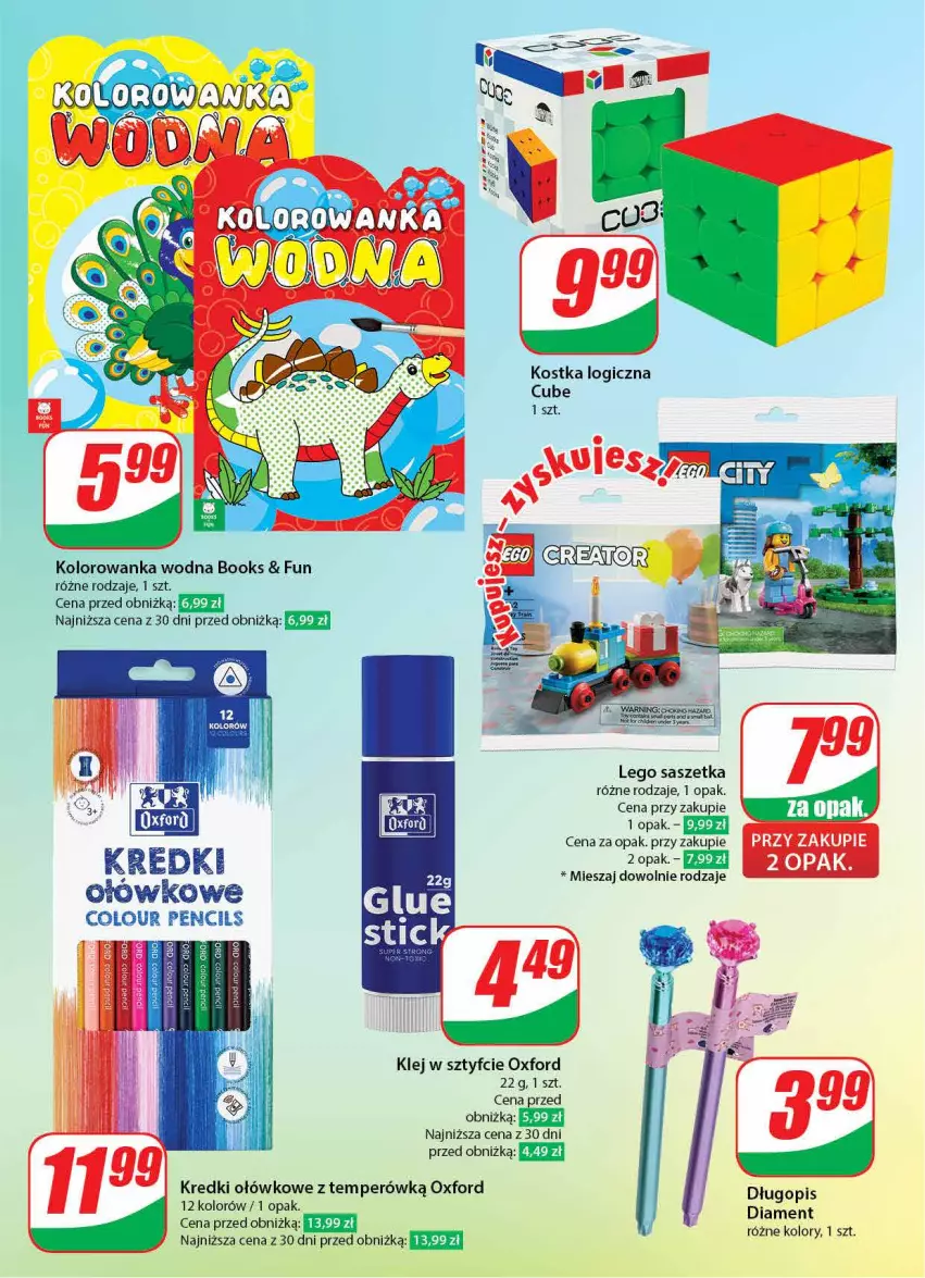 Gazetka promocyjna Dino - Gazetka 4 - ważna 23.01 do 30.01.2024 - strona 45 - produkty: Długopis, Klej, Kolorowanka, LEGO