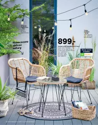 Gazetka promocyjna Leroy Merlin - Katalog ogród 2021 - Gazetka - ważna od 30.06 do 30.06.2021 - strona 10 - produkty: Krzesło ogrodowe, Stół, Girlanda, Krzesło, Fotel, Meble, Dywan