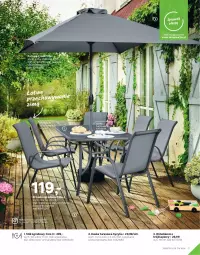 Gazetka promocyjna Leroy Merlin - Katalog ogród 2021 - Gazetka - ważna od 30.06 do 30.06.2021 - strona 27 - produkty: Krzesło ogrodowe, Sos, Por, Gra, Jadalnia, Stół, Markiza, Parasol, Krzesło, Wino, Ogród, Meble