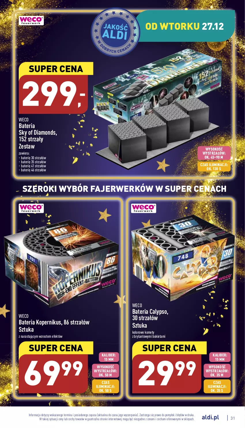 Gazetka promocyjna Aldi - Pełny katalog - ważna 27.12 do 31.12.2022 - strona 31 - produkty: Bateria, Bukiet, Fa, Sok, Strzałów