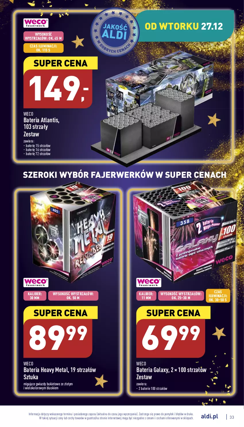 Gazetka promocyjna Aldi - Pełny katalog - ważna 27.12 do 31.12.2022 - strona 33 - produkty: Bateria, Bukiet, Fa, Gala, Sok, Strzałów