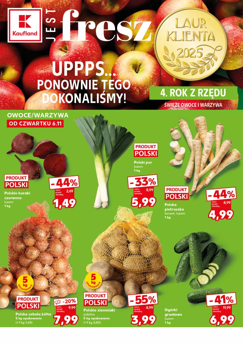 Gazetka promocyjna Kaufland - Mocny Start - ważna 10.11 do 12.11.2025 - strona 10 - produkty: Buraki, Cebula, Grunt, Owoce, Por, Warzywa, Ziemniaki