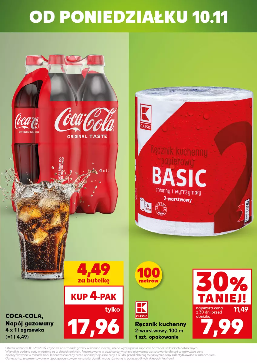 Gazetka promocyjna Kaufland - Mocny Start - ważna 10.11 do 12.11.2025 - strona 3 - produkty: Coca-Cola, Gin, Napój, Napój gazowany, Ręcznik, Ręcznik kuchenny