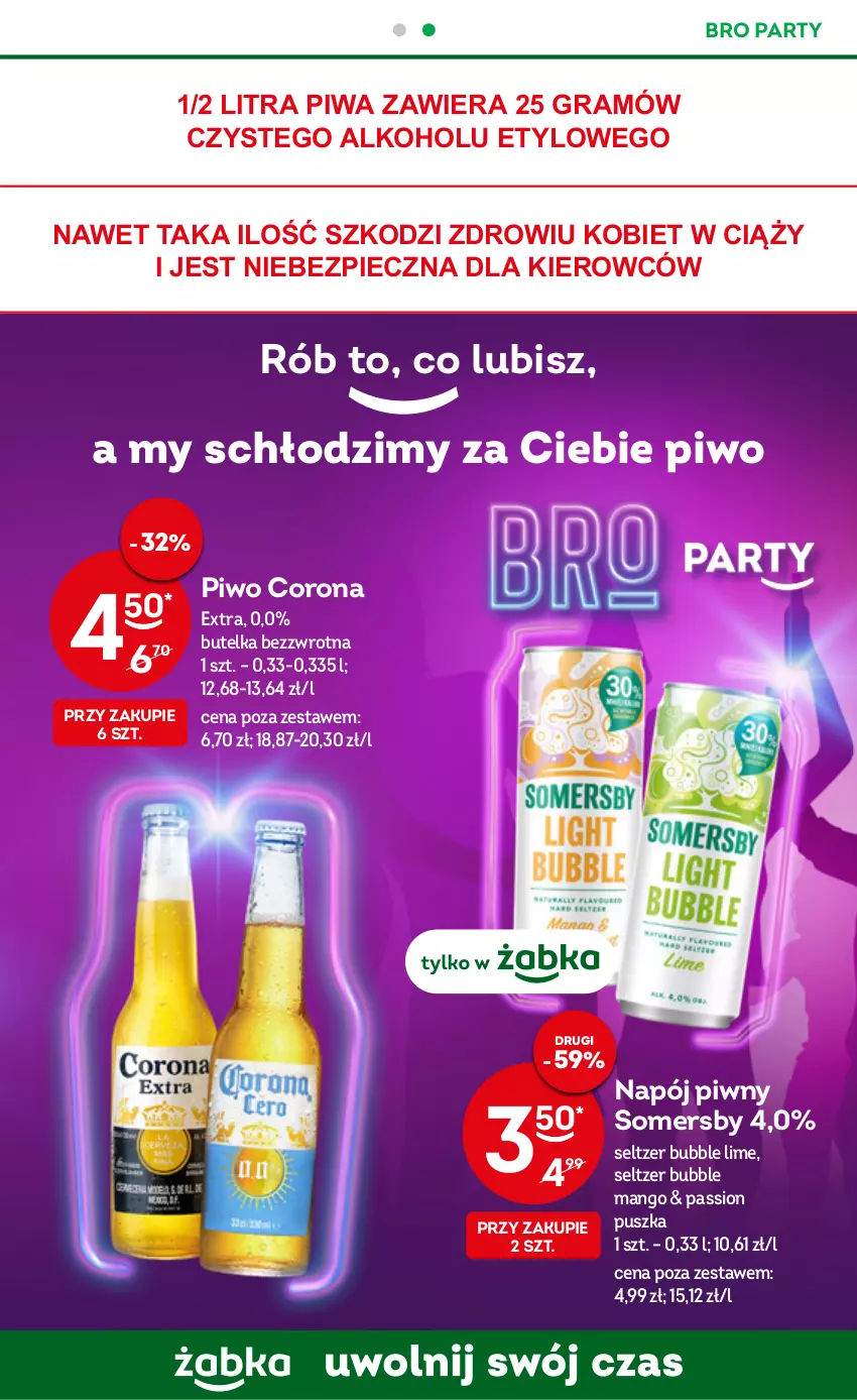 Gazetka promocyjna Żabka - ważna 26.10 do 01.11.2022 - strona 25 - produkty: Corona Extra, Gra, Mango, Napój, Piec, Piwa, Piwo, Somersby