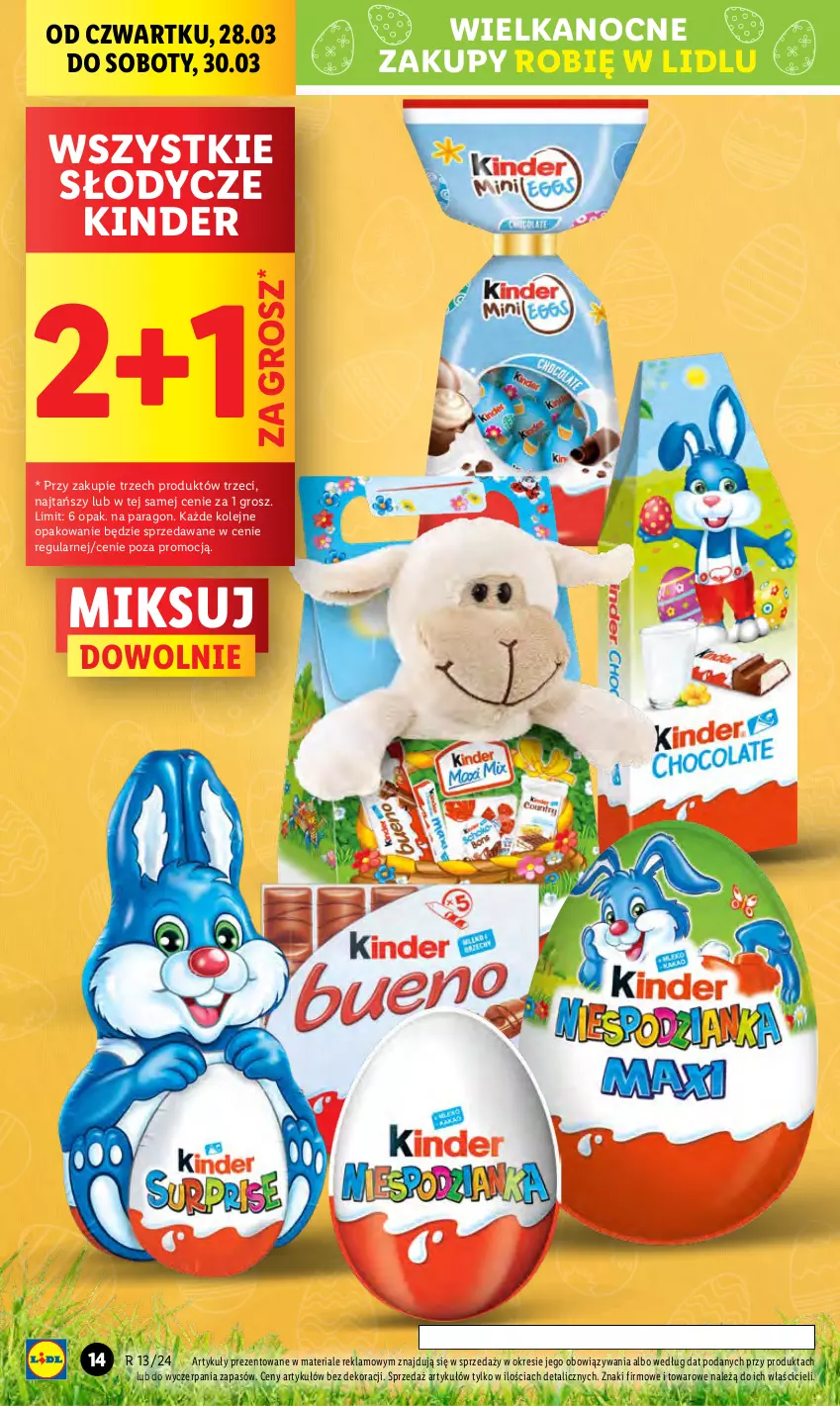 Gazetka promocyjna Lidl - GAZETKA - ważna 28.03 do 30.03.2024 - strona 16 - produkty: Kinder, Olej