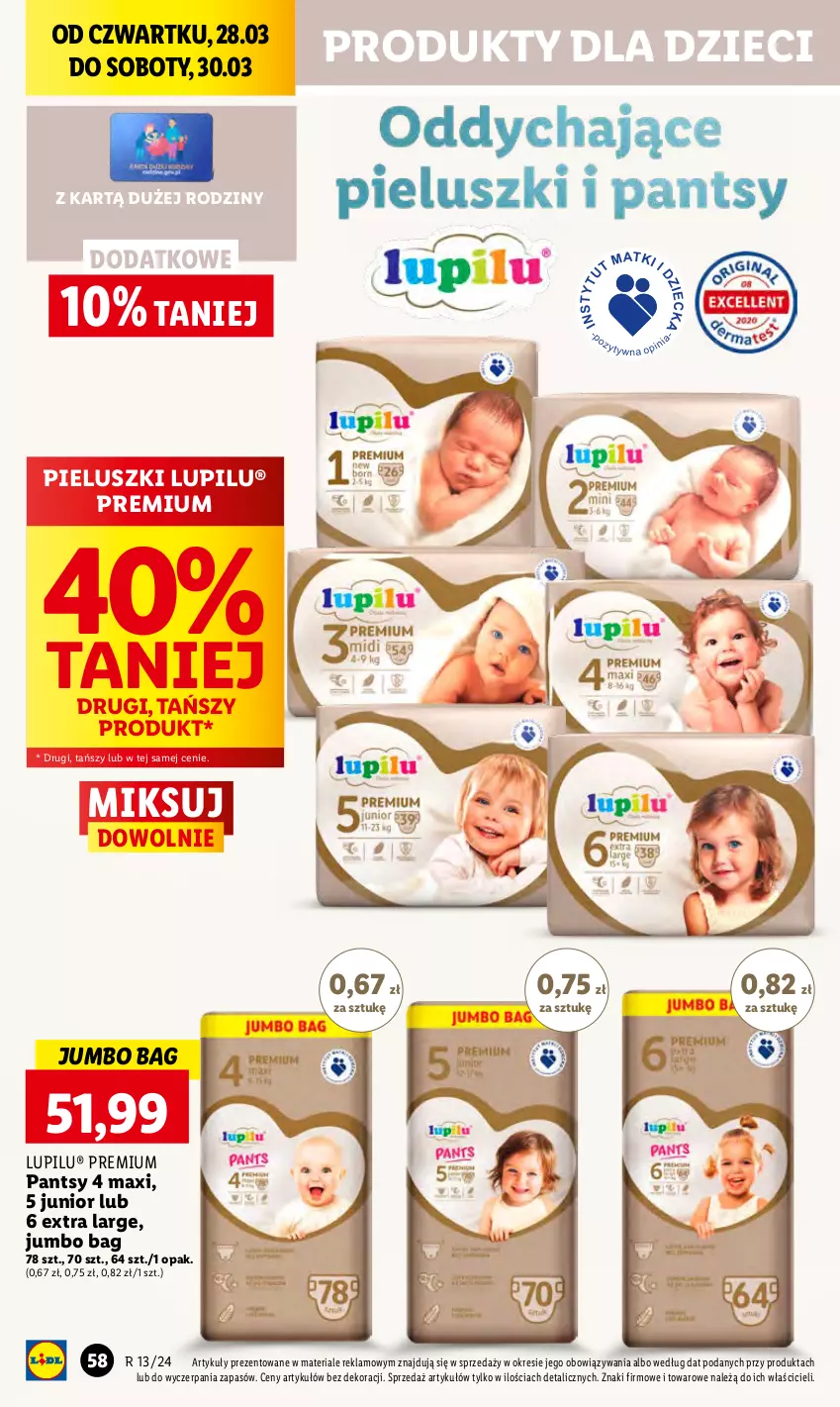 Gazetka promocyjna Lidl - GAZETKA - ważna 28.03 do 30.03.2024 - strona 70 - produkty: Dzieci, O Bag