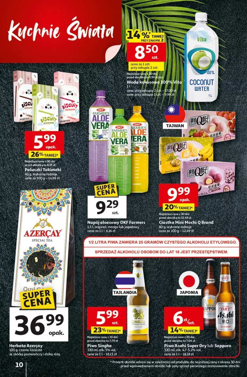 Gazetka promocyjna Auchan - 30 Lat Hipermarket - ważna 29.01 do 04.02.2026 - strona 10 - produkty: Asahi, Ciastka, Fa, Gin, Gra, Mango, Napój, Piwa, Piwo, Por, Woda