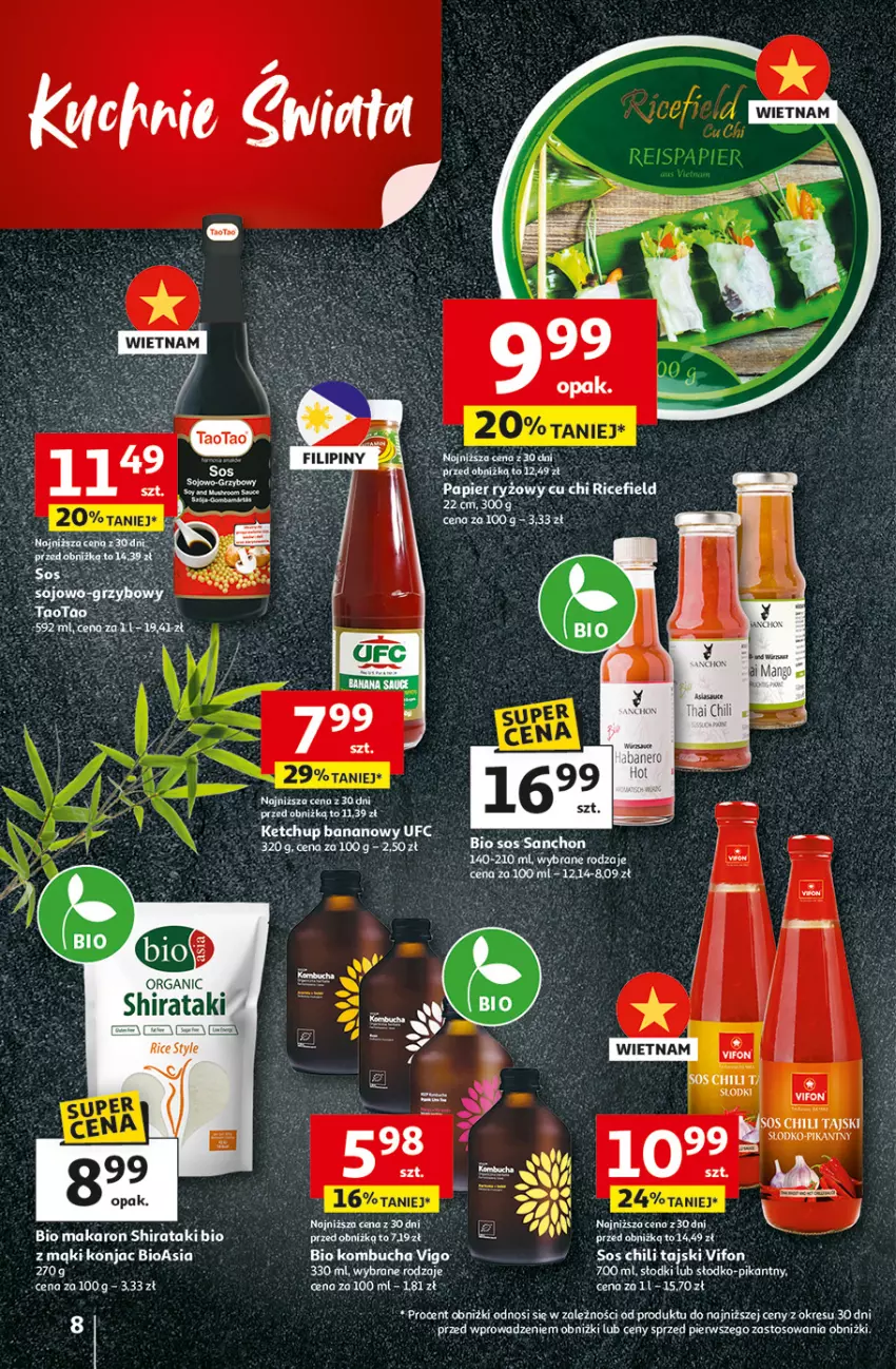 Gazetka promocyjna Auchan - 30 Lat Hipermarket - ważna 29.01 do 04.02.2026 - strona 8 - produkty: Fa, Ketchup, Makaron, Papier, Papier ryżowy, Ryż, Ser, Sos, TaoTao