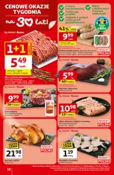 Gazetka promocyjna Auchan - 30 Lat Hipermarket - Gazetka - ważna od 04.02 do 04.02.2026 - strona 18 - produkty: Kurczak, Mięso mielone, Tatar wołowy, Kotlet, Kiełbasa biała, Woda, Grill, Kiełbasa, Mięso