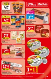 Gazetka promocyjna Auchan - 30 Lat Hipermarket - Gazetka - ważna od 04.02 do 04.02.2026 - strona 21 - produkty: Pierogi, Krakus, Sok, Gra, Salami, Sokołów, Bell, Parówki, Szynka, Tarczyński, Boczek, Kabanos
