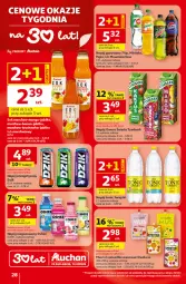 Gazetka promocyjna Auchan - 30 Lat Hipermarket - Gazetka - ważna od 04.02 do 04.02.2026 - strona 28 - produkty: Sok, Mus, Napój energetyczny, Mirinda, Pepsi, Napój gazowany, Tymbark, Smoothie, Oshee, Owoce, Napój niegazowany, Napój
