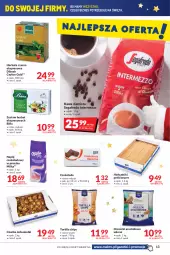 Gazetka promocyjna Makro - [Oferta promocyjna] Artykuły spożywcze i przemysłowe - Gazetka - ważna od 13.12 do 13.12.2021 - strona 13 - produkty: Ciastka, Herbatniki Petit Beurre, Orzeszki, Kawa ziarnista, Kawa, Tortilla, Dilmah, Herbata czarna, Herbatniki, Czekolada, Tortilla Chips, Herbata, Napój, Segafredo, Milka