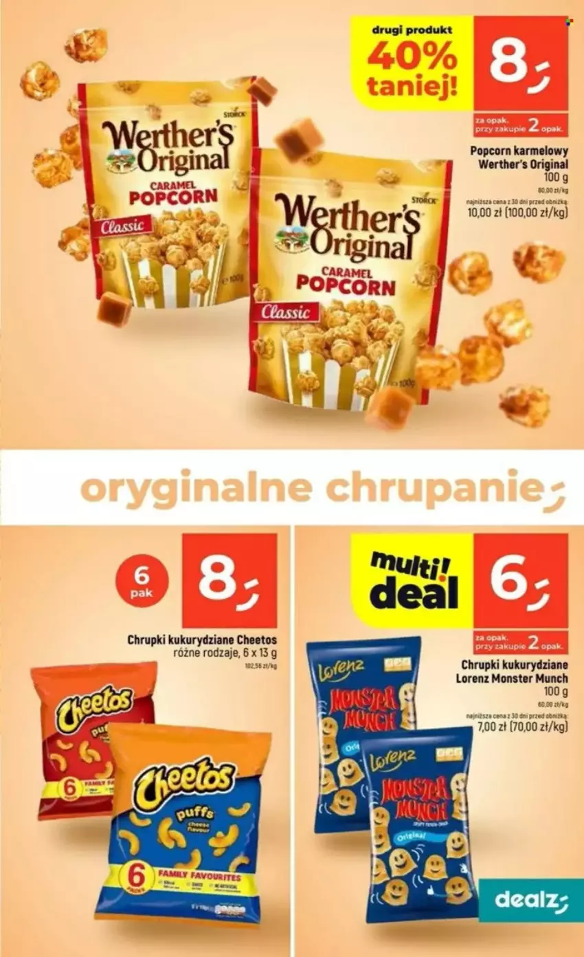 Gazetka promocyjna Dealz - ważna 22.05 do 28.05.2025 - strona 25 - produkty: Cheetos, Chrupki, Gin, Lorenz, Monster Munch