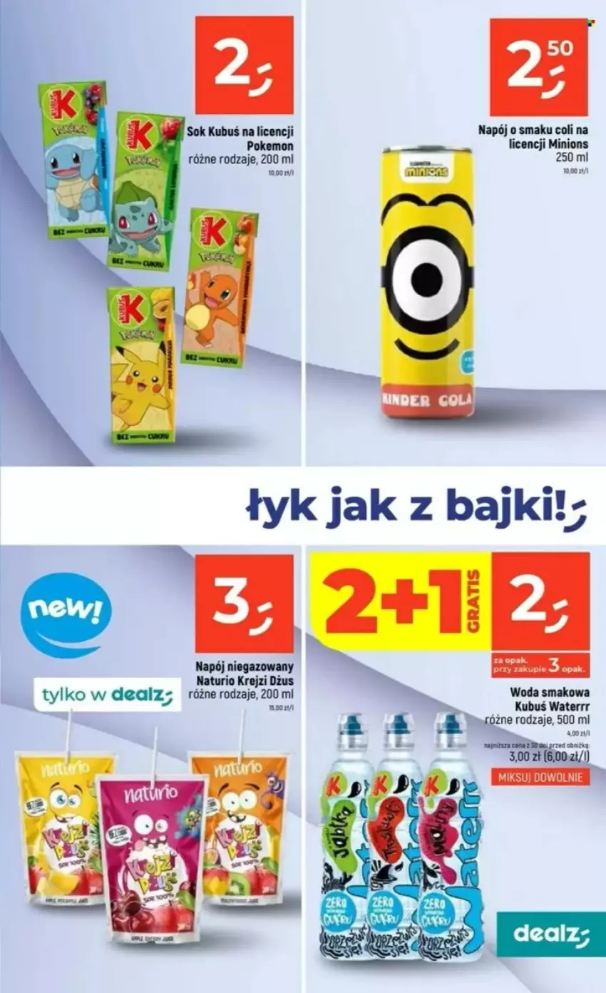 Gazetka promocyjna Dealz - ważna 22.05 do 28.05.2025 - strona 3 - produkty: Kubuś, Kubuś Waterrr, Napój, Napój niegazowany, Sok, Woda