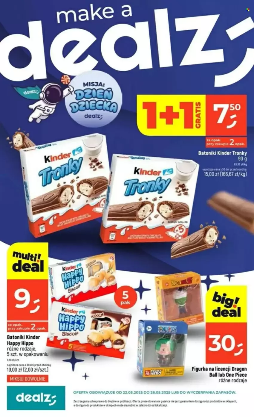 Gazetka promocyjna Dealz - ważna 22.05 do 28.05.2025 - strona 42 - produkty: Baton, Fa, HiPP, Kinder, Piec, Tonik