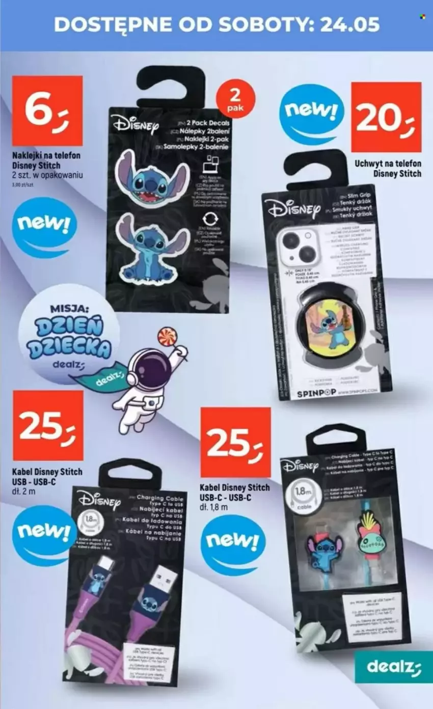 Gazetka promocyjna Dealz - ważna 22.05 do 28.05.2025 - strona 7 - produkty: Disney, Klej, Telefon