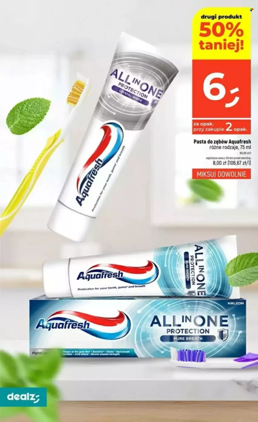 Gazetka promocyjna Dealz - ważna 22.05 do 28.05.2025 - strona 85 - produkty: Aquafresh, Pasta do zębów