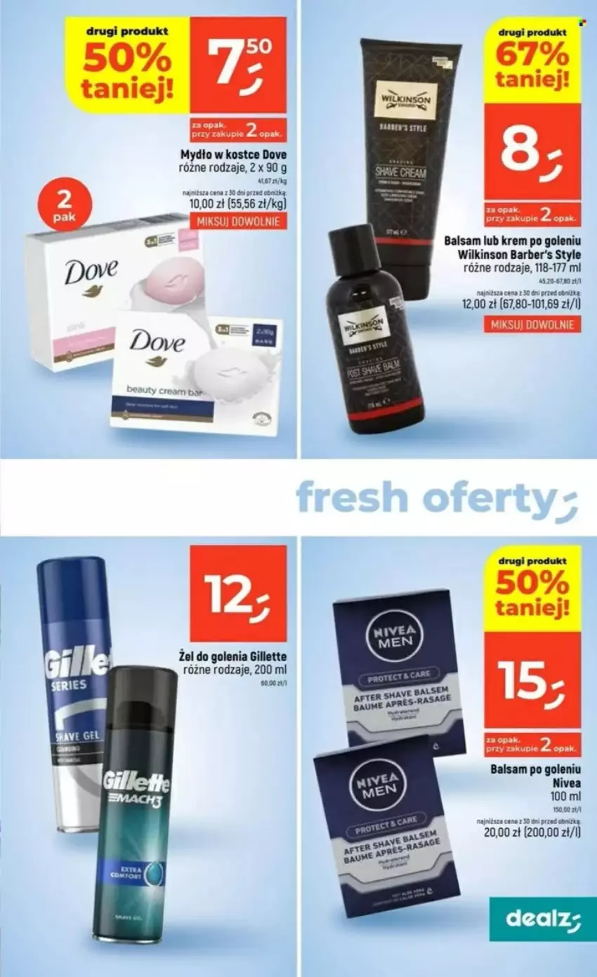 Gazetka promocyjna Dealz - ważna 22.05 do 28.05.2025 - strona 86 - produkty: Balsam po goleniu, Dove, Gillette, LG, Mydło, Nivea