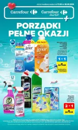 Gazetka promocyjna Carrefour - Gazetka Porządki pełne okazji - Gazetka - ważna od 30.08 do 30.08.2026 - strona 1 - produkty: Domestos, Cif, Perfum, Perełki zapachowe, Lenor, Fa