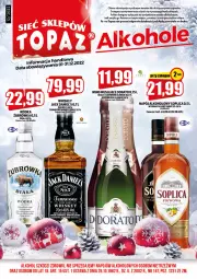 Gazetka promocyjna Topaz - Gazetka - Gazetka - ważna od 31.12 do 31.12.2022 - strona 1 - produkty: Top, Whiskey, Soplica, Wódka, Napój