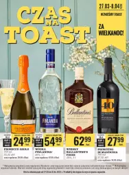 Gazetka promocyjna Biedronka - Czas na toast - Wielkanoc - Gazetka - ważna od 08.04 do 08.04.2023 - strona 1 - produkty: Sok, Kret, Finlandia, Wódka, Whisky, Ballantine's