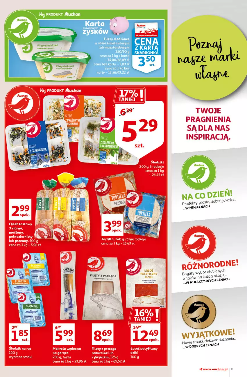 Gazetka promocyjna Auchan - Magic Birds Hipermarkety - ważna 15.04 do 21.04.2021 - strona 9 - produkty: Fa, Mus, Por, Pstrąg, Sos