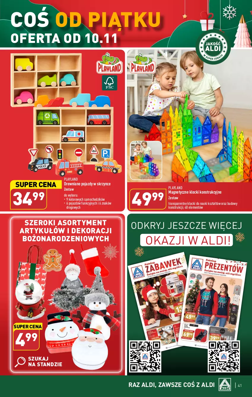 Gazetka promocyjna Aldi - Pełna oferta - ważna 06.11 do 10.11.2023 - strona 41 - produkty: Chodzik, Klocki, Pojazd, Tran