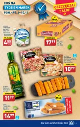 Gazetka promocyjna Aldi - Pełna oferta - Gazetka - ważna od 10.11 do 10.11.2023 - strona 15 - produkty: Feliciana, Frosta, Kujawski, Ser, Prince Polo, Paluszki rybne, Dr. Oetker, Serek, Pizza, Hochland, Maggi, Olej, Almette