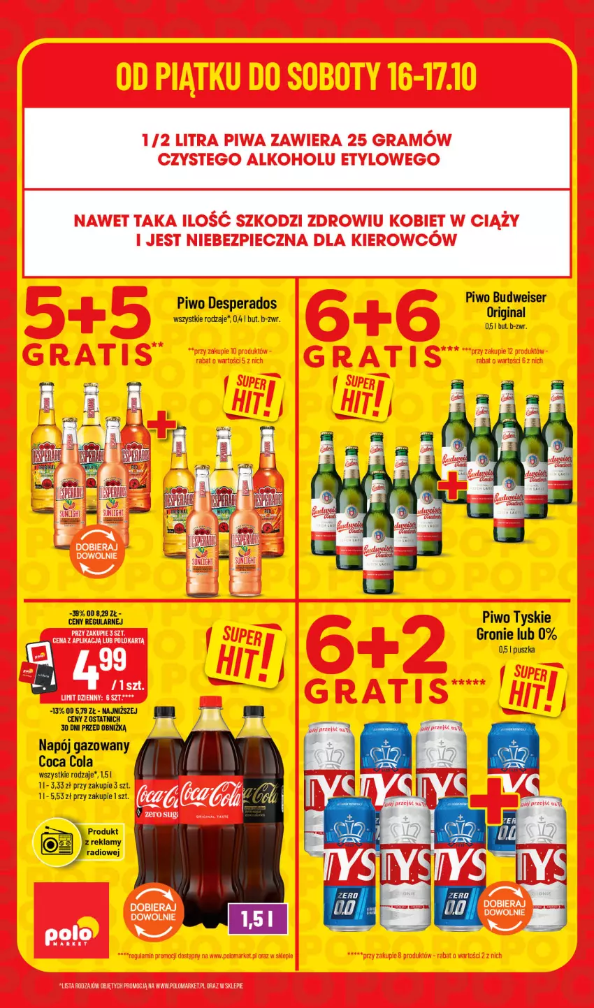 Gazetka promocyjna PoloMarket - Katalog Superhity - ważna 16.10 do 17.10.2026 - strona 2 - produkty: Desperados, Gin, Gra, Napój, Napój gazowany, Olej, Piec, Piwa, Piwo, Tyskie