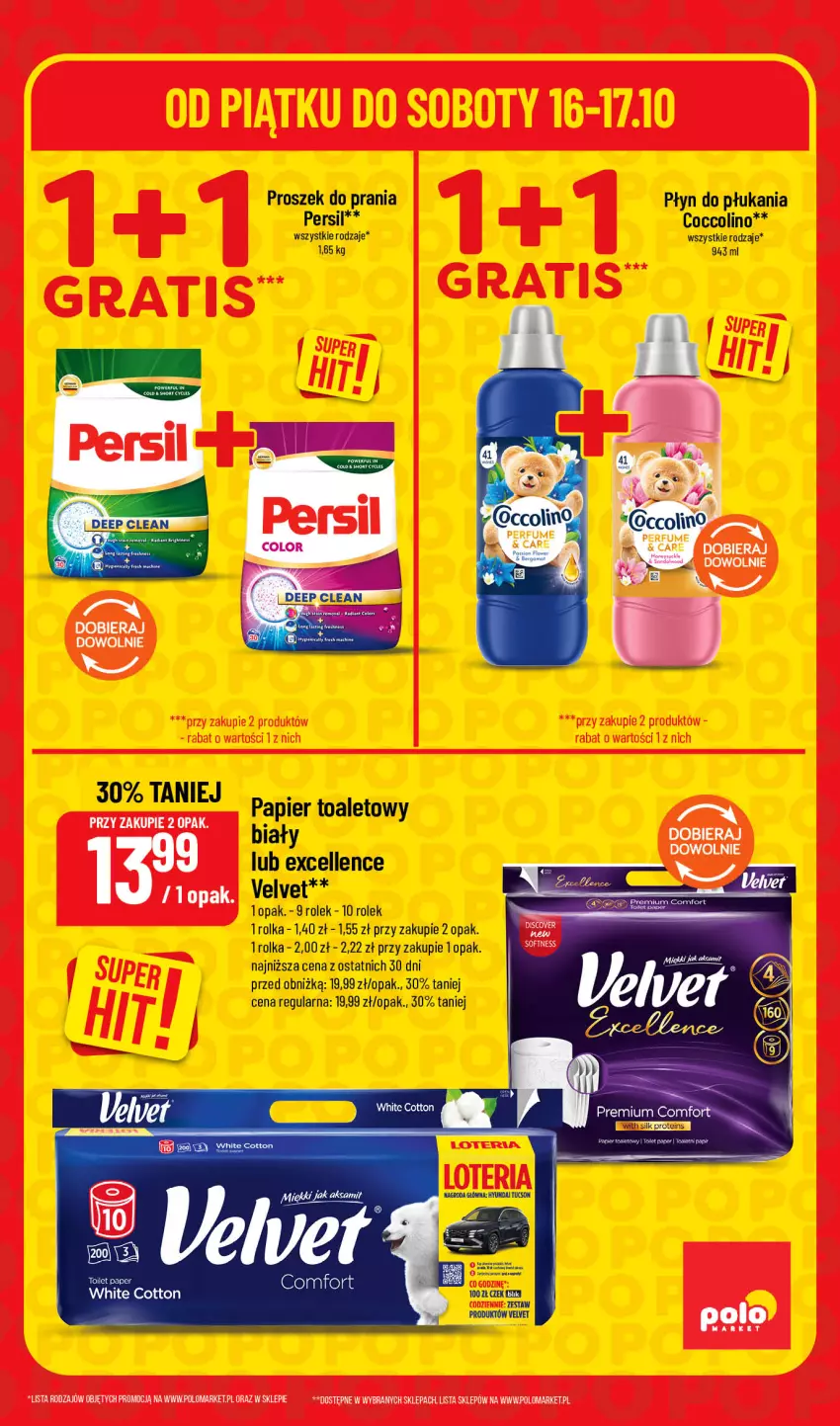 Gazetka promocyjna PoloMarket - Katalog Superhity - ważna 16.10 do 17.10.2026 - strona 3 - produkty: Coccolino, Papier, Papier toaletowy, Perfum, Persil, Płyn do płukania, Proszek do prania, Velvet