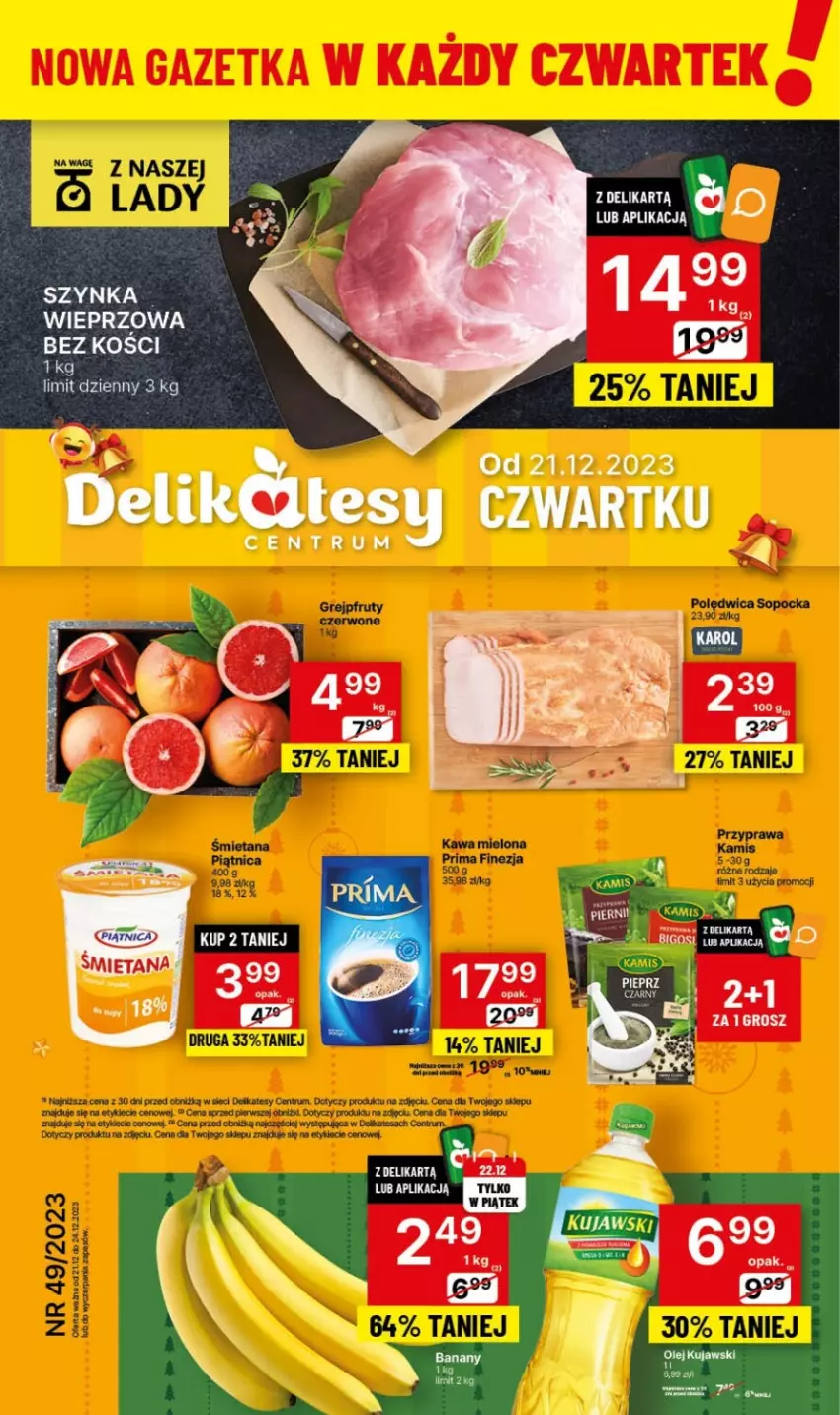 Gazetka promocyjna Delikatesy Centrum - NOWA GAZETKA Delikatesy Centrum od 21 grudnia! 21-24.12.2023 - ważna 21.12 do 24.12.2023 - strona 1 - produkty: Bigos, Pieprz, Rum