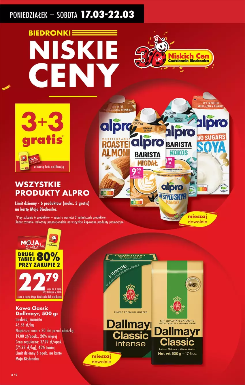 Gazetka promocyjna Biedronka - Od Poniedziałku - ważna 17.03 do 22.03.2025 - strona 10 - produkty: Alpro, Dallmayr, Gra, Kawa, Por, Sati