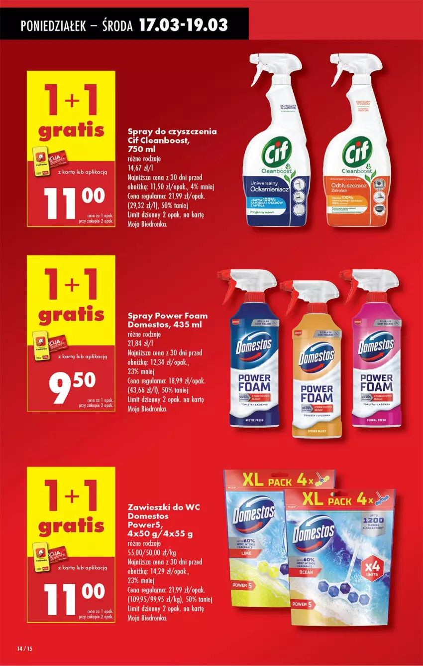 Gazetka promocyjna Biedronka - Od Poniedziałku - ważna 17.03 do 22.03.2025 - strona 16 - produkty: Domestos, LG, Odtłuszczacz, Zawieszki