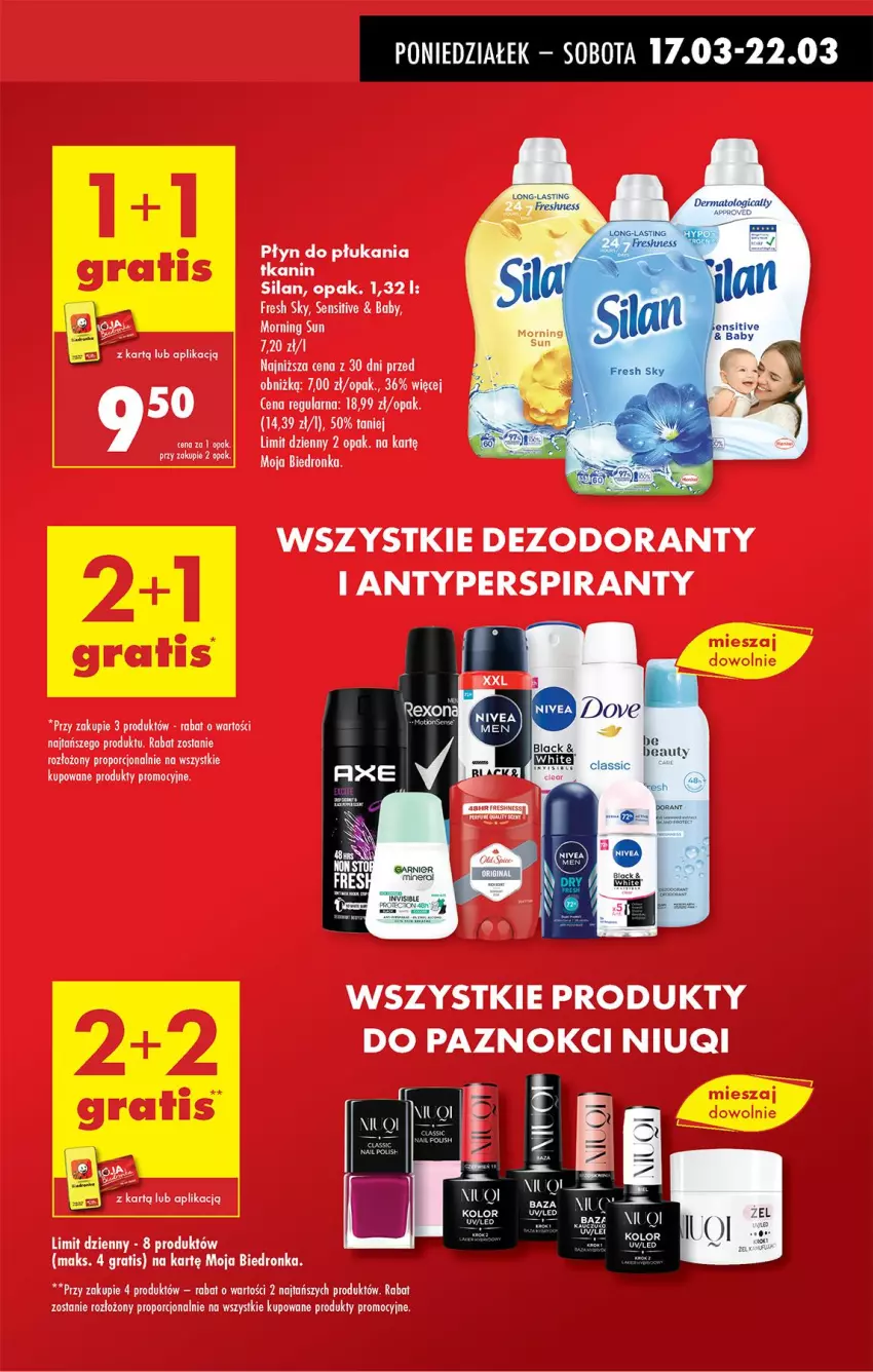 Gazetka promocyjna Biedronka - Od Poniedziałku - ważna 17.03 do 22.03.2025 - strona 17 - produkty: Antyperspirant, Dezodorant, Gra, Niuqi, Płyn do płukania, Por, Silan, Wino