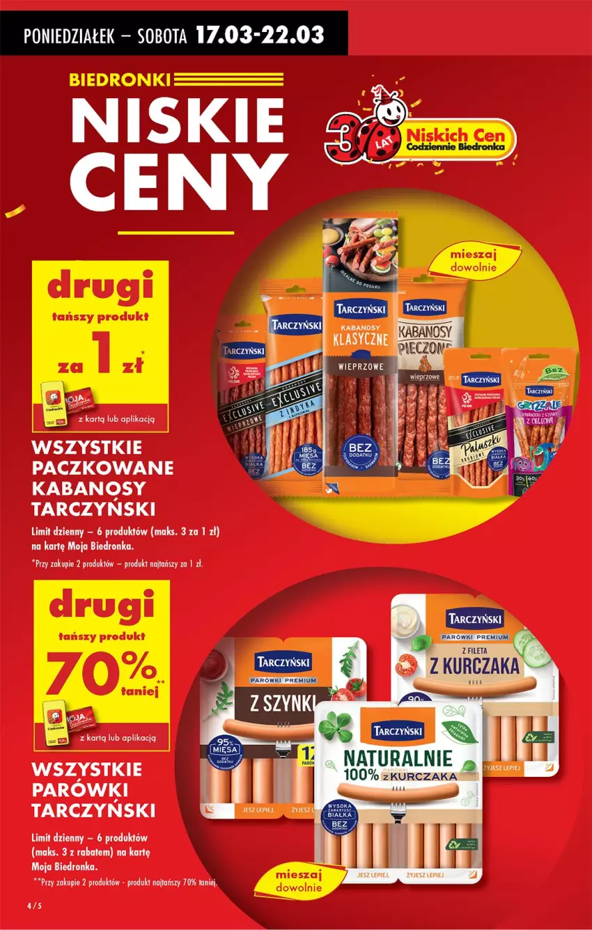 Gazetka promocyjna Biedronka - Od Poniedziałku - ważna 17.03 do 22.03.2025 - strona 6 - produkty: Kabanos, Parówki