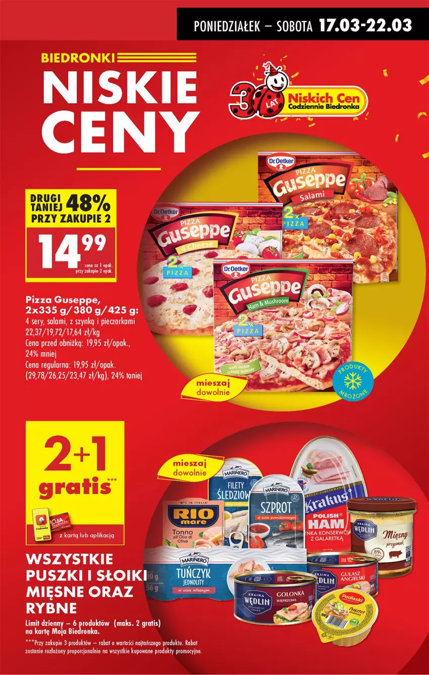 Gazetka promocyjna Biedronka - Od Poniedziałku - ważna 17.03 do 22.03.2025 - strona 7 - produkty: Pizza, Por, Salami, Ser