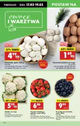 Gazetka promocyjna Biedronka - Od Poniedziałku - Gazetka - ważna od 22.03 do 22.03.2025 - strona 22 - produkty: Piec, Kalafior, Gra, Borówka, Borówka amerykańska, Ziemniaki, Pieczarka