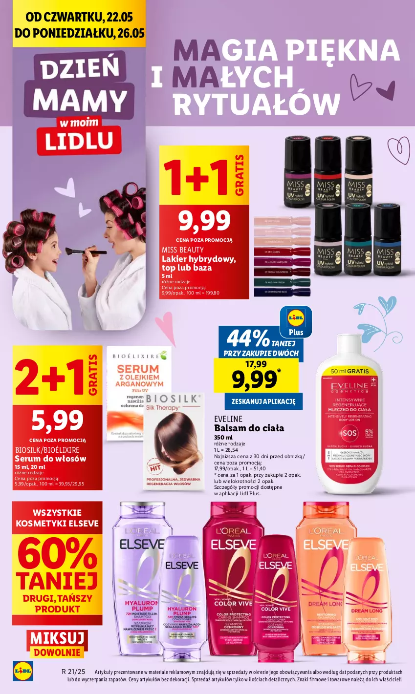 Gazetka promocyjna Lidl - GAZETKA - ważna 22.05 do 24.05.2025 - strona 10 - produkty: Balsam do ciała, Elseve, Eveline, Gra, Lakier, Lakier hybrydowy, Rum, Ser, Serum, Serum do włosów, Top