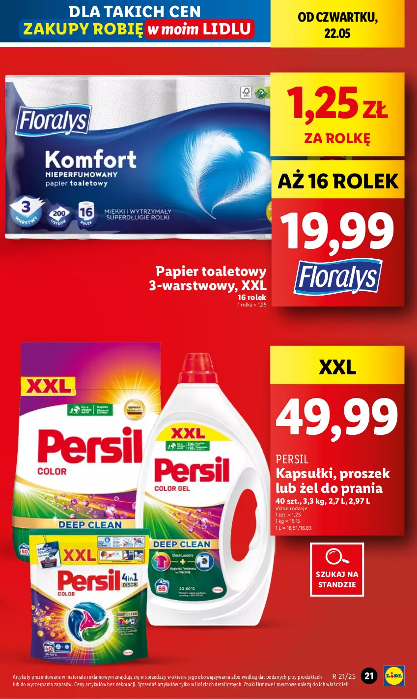 Gazetka promocyjna Lidl - GAZETKA - ważna 22.05 do 24.05.2025 - strona 25 - produkty: Papier, Papier toaletowy, Persil