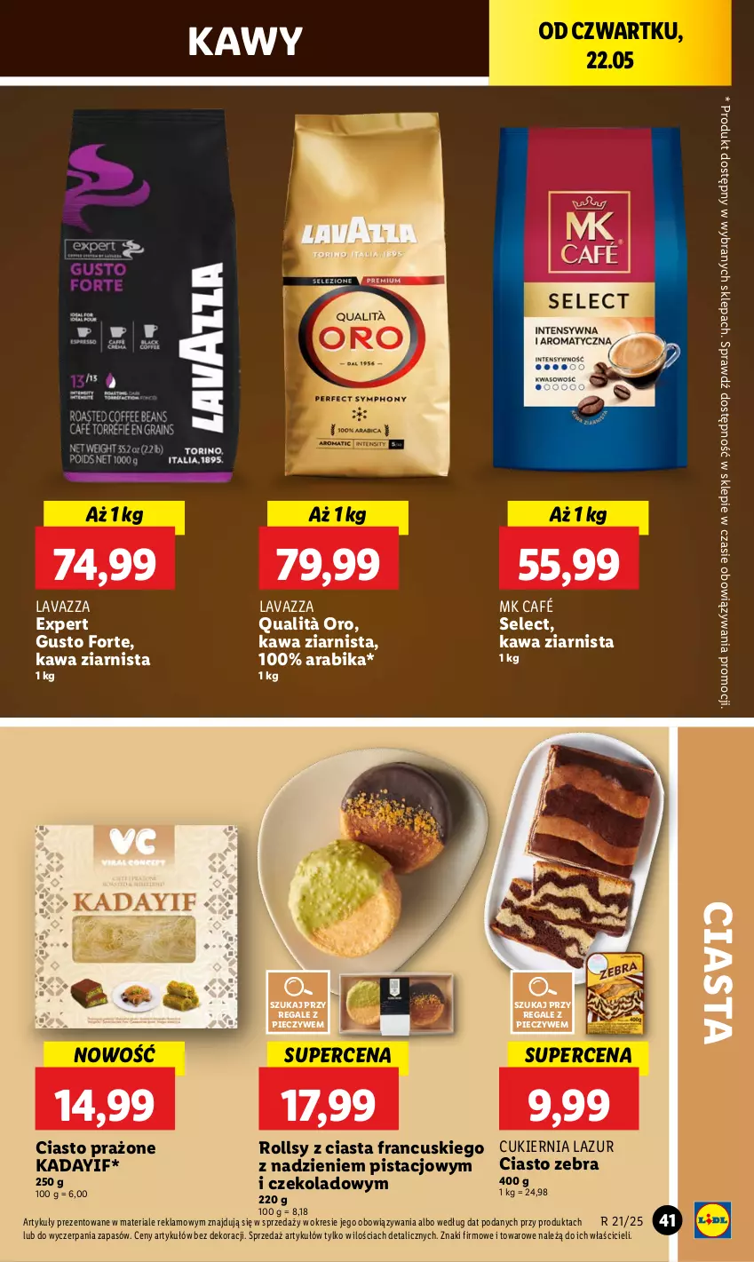 Gazetka promocyjna Lidl - GAZETKA - ważna 22.05 do 24.05.2025 - strona 53 - produkty: Cukier, Kawa, Kawa ziarnista, Lavazza, Lazur, Piec